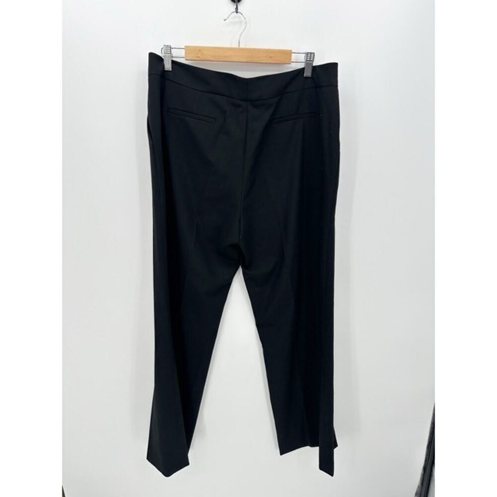 Calvin Klein Black Classic Fit Dress Pants Women's Size 14 Career Office Minimal - Picture 2 of 6